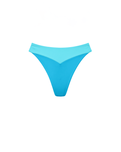 Sculpting V-Back Aqua Bikini Bottom – turquoise cheeky bikini bottom