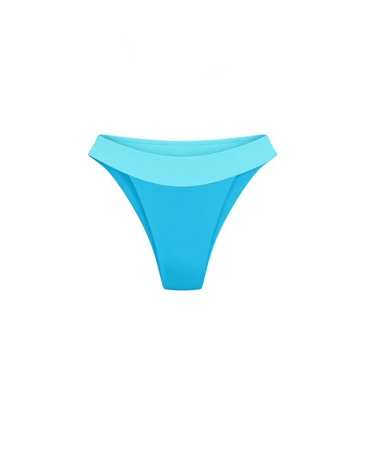 Sculpting V-Back Aqua Bikini Bottom – turquoise cheeky bikini bottom