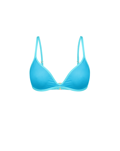 Sculpting Aqua Bikini Top with removable push-up padding