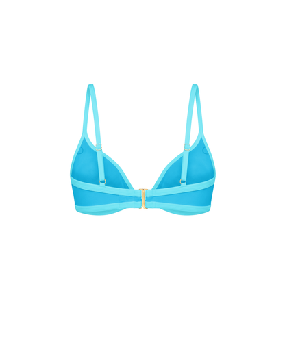 Sculpting Aqua Bikini Top with removable push-up padding